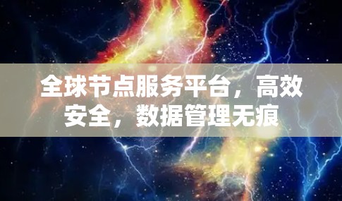 全球节点服务平台,高效安全,数据管理无痕 全球节点服务平台,高效安全,数据管理无痕