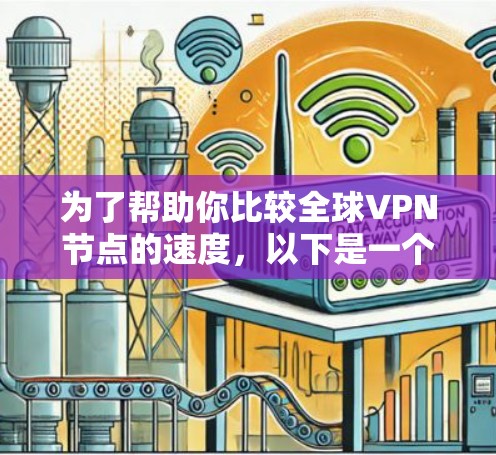 为了帮助你比较全球VPN节点的速度,以下是一个综合考虑的因素和可能的排名建议 为了帮助你比较全球VPN节点的速度,以下是一个综合考虑的因素和可能的排名建议