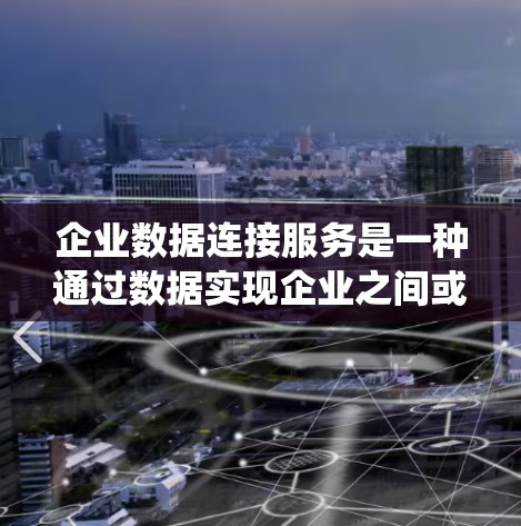 企业数据连接服务是一种通过数据实现企业之间或企业内部数据交流、整合和协作的系统，旨在提高数据管理效率和决策能力。以下是该服务的详细分析