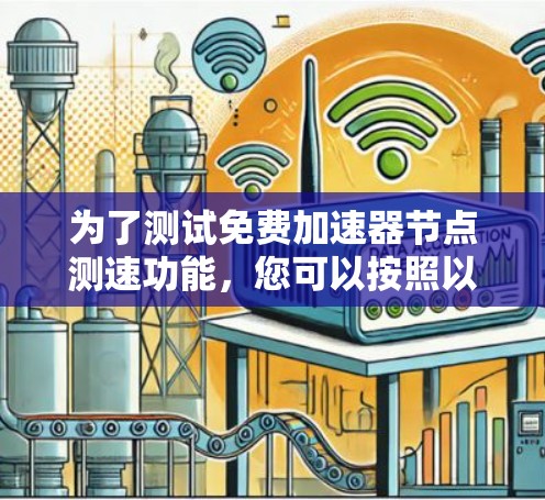 为了测试免费加速器节点测速功能，您可以按照以下步骤进行